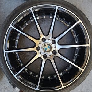 20" rims & tires.legacy designed for BMW 5 series.